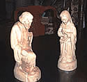 Picture, Mary and Joseph Figurines